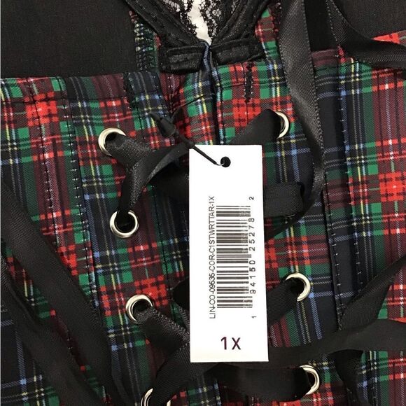 Adore Me Black Plus Unlined Corset New Size 1X - Picture 9 of 10